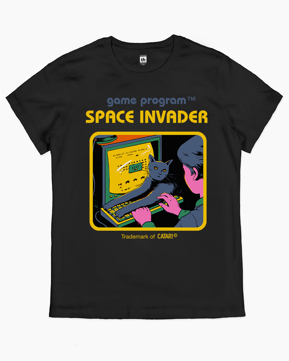 Space Invader T-Shirt Australia Online #colour_black