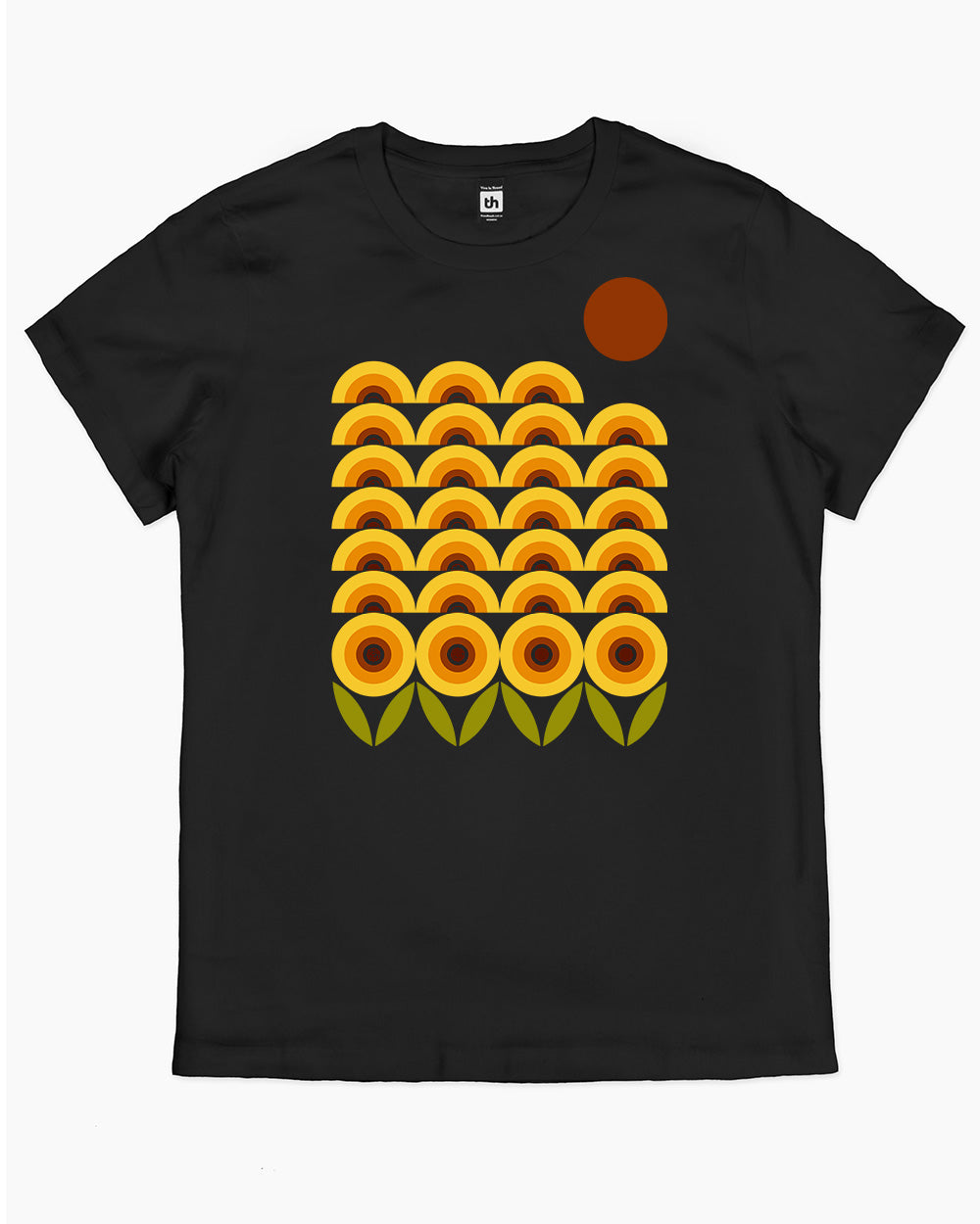 Sunflower Fields T-Shirt Australia Online #colour_black