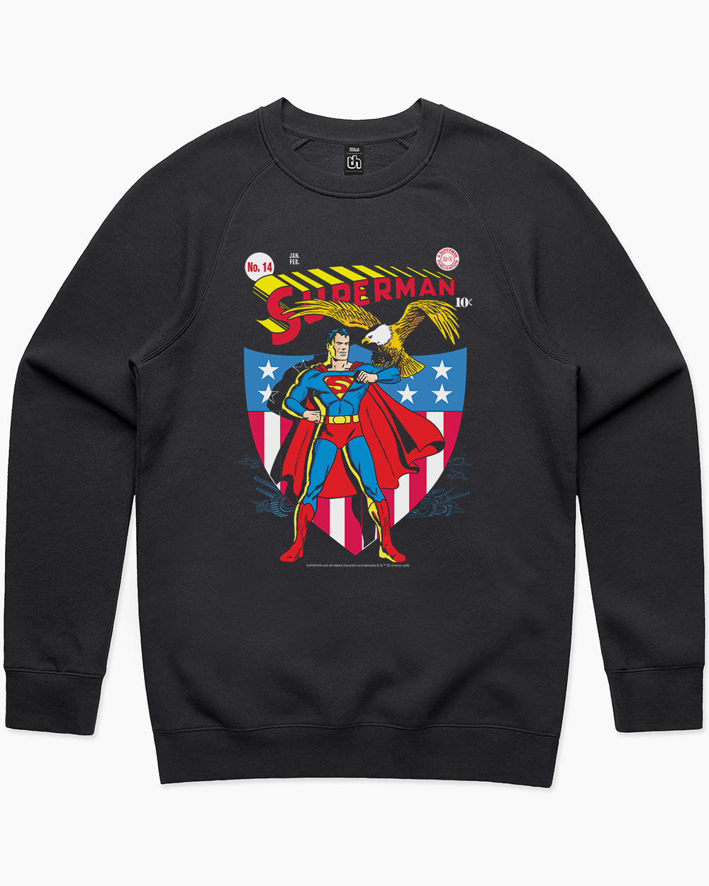 Superman 14th Edition Sweater Australia Online #colour_black