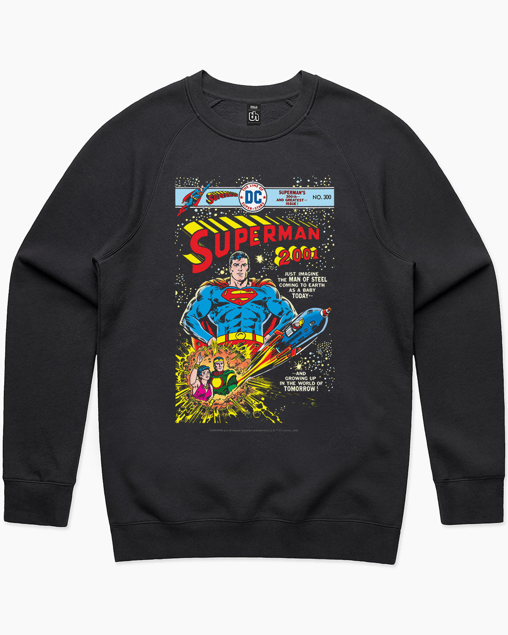 Superman 300th Edition Sweater Australia Online #colour_black