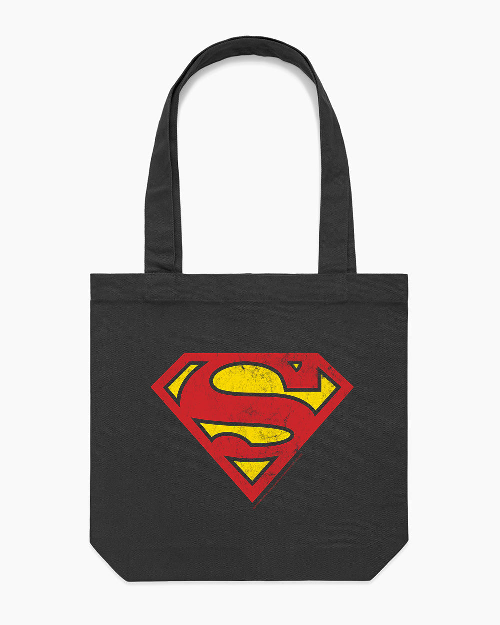 Superman Classic Logo Tote Bag Australia Online #colour_black