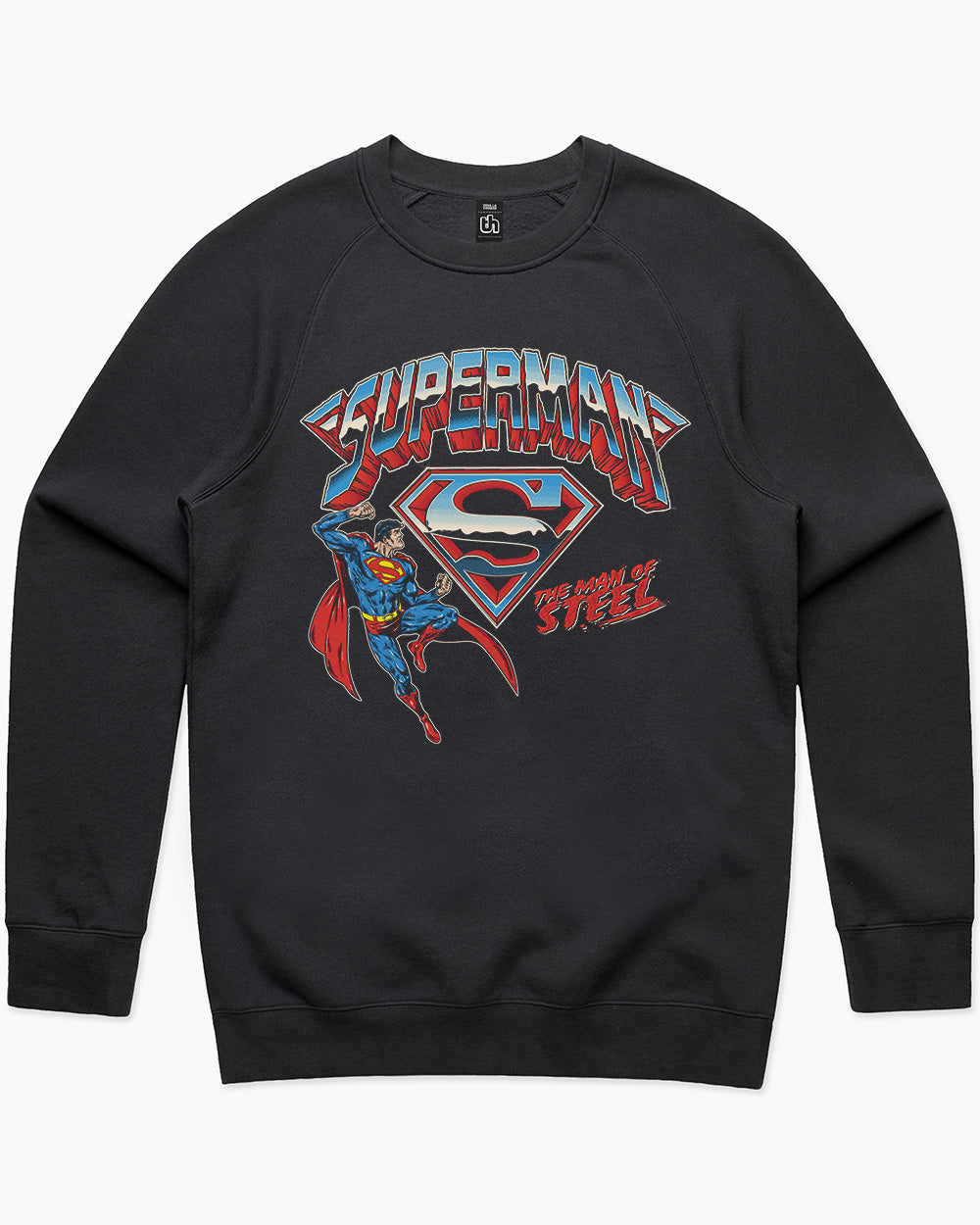 Superman The Man of Steel Sweater Australia Online #colour_black