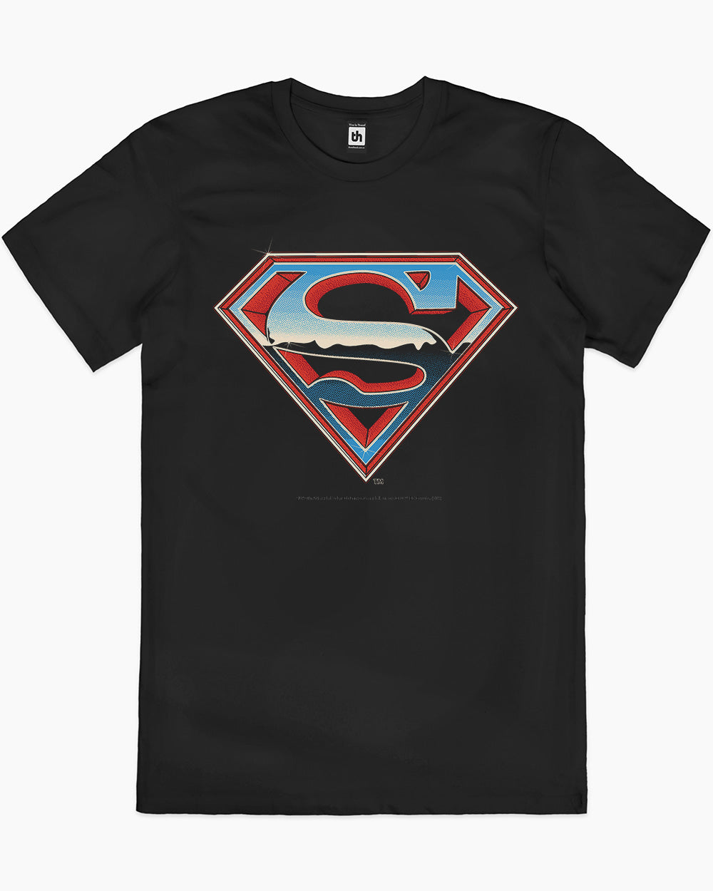 Superman Vintage Logo T-Shirt Australia Online #colour_black