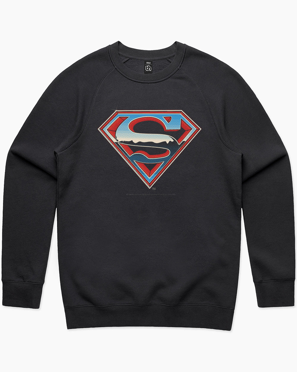 Superman Vintage Logo Sweater Australia Online #colour_black
