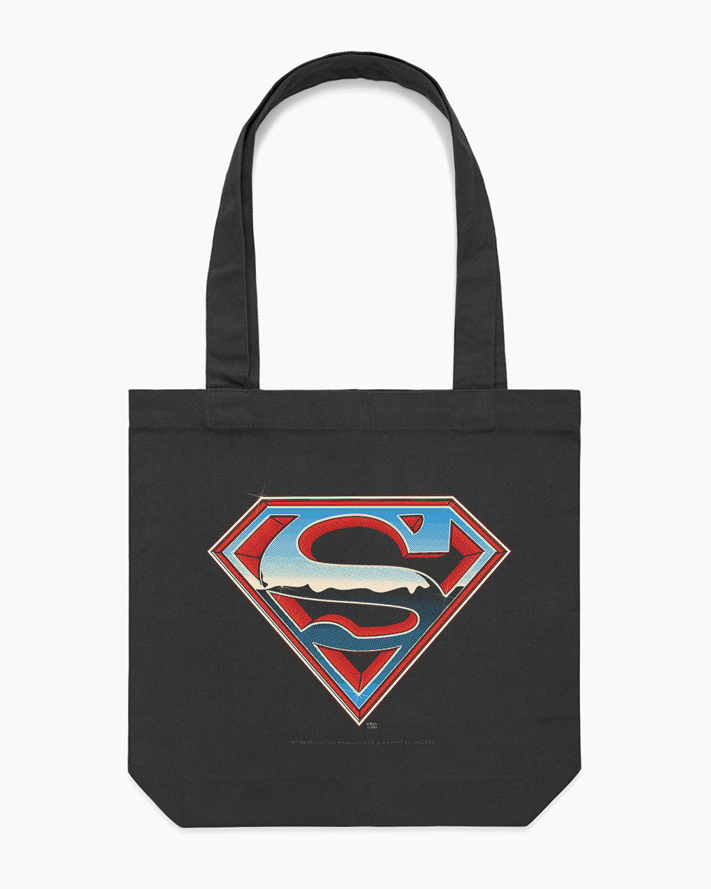 Superman Vintage Logo Tote Bag Australia Online #colour_black