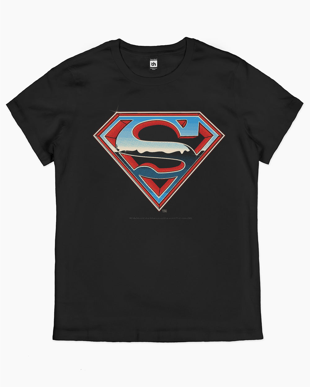 Superman Vintage Logo T-Shirt Australia Online #colour_black