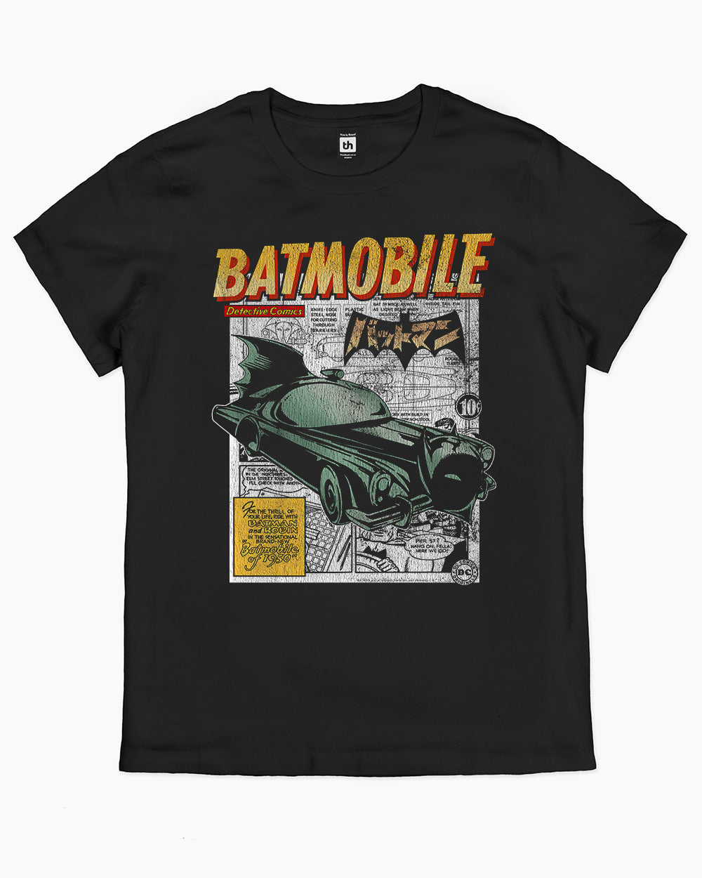 The Batmobile T-Shirt Australia Online #colour_black