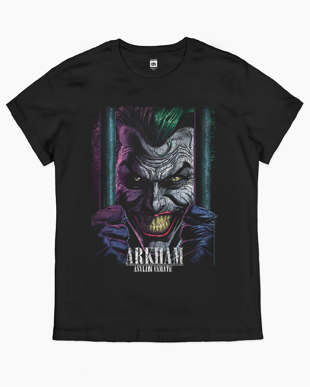 The Joker Arkham T-Shirt Australia Online #colour_black