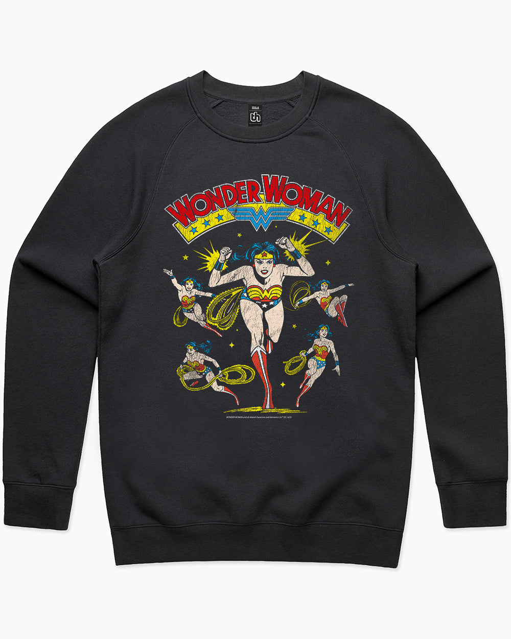 Wonder Woman Sweatshirt DC Comics Hoodie Red Burnout Wonder Woman Hoodie