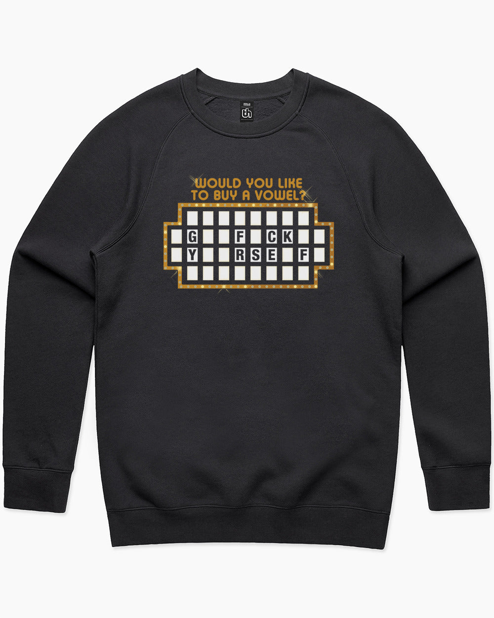 Would You Like To Buy A Vowel Or Would You To Buy A Vowel Sweater Australia Online #colour_black