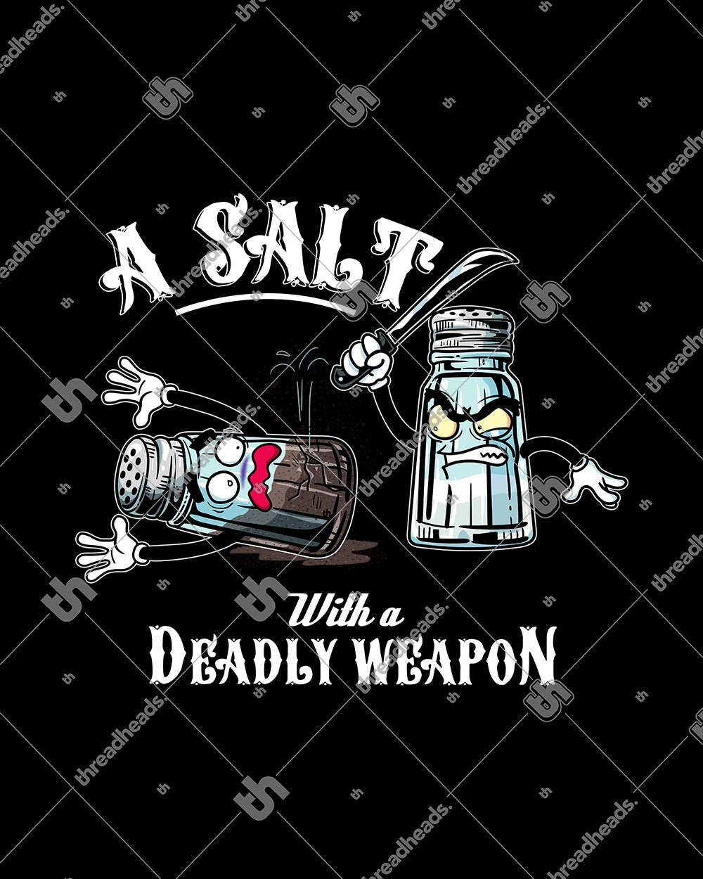 A Salt with a Deadly Weapon T-Shirt Australia Online #colour_black