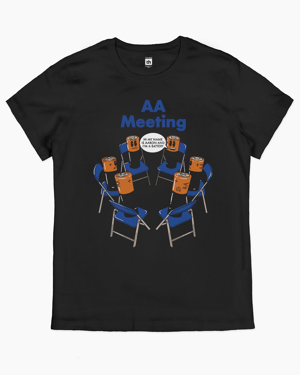 AA Meeting T-Shirt Australia Online #colour_black