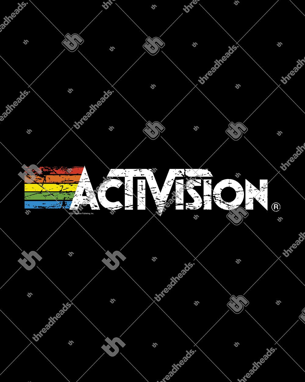 Activision Logo Distressed Hoodie Australia Online #colour_black