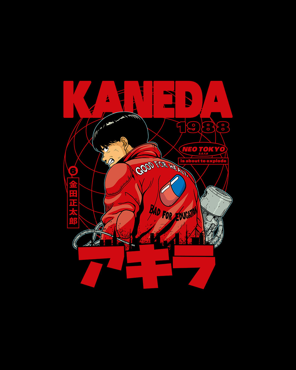 Kaneda T-Shirt Australia Online #colour_black