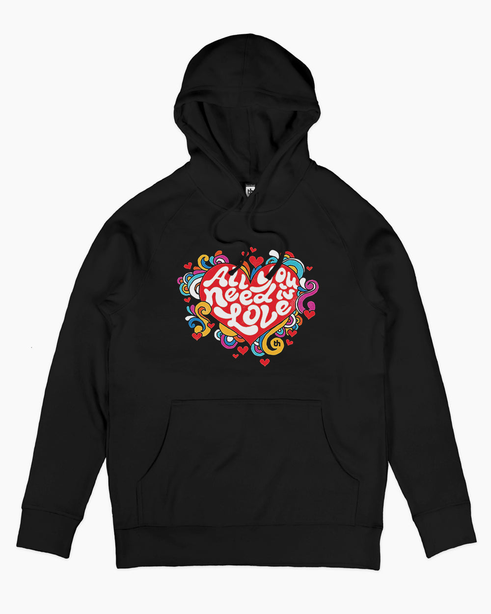 All You Need is Love Hoodie Australia Online #colour_black
