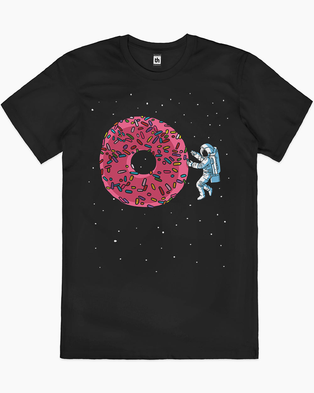 Astronaut Donut T-Shirt Australia Online #colour_black