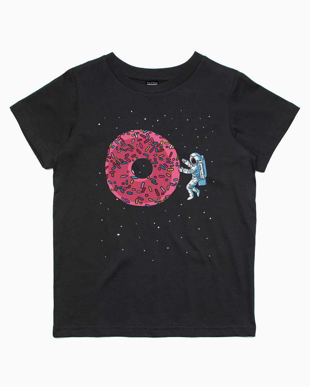 Astronaut Donut Kids T-Shirt Australia Online #colour_black