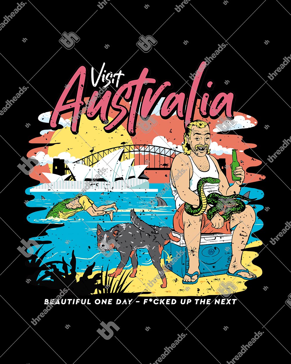 Visit Australia T-Shirt Australia Online #colour_black