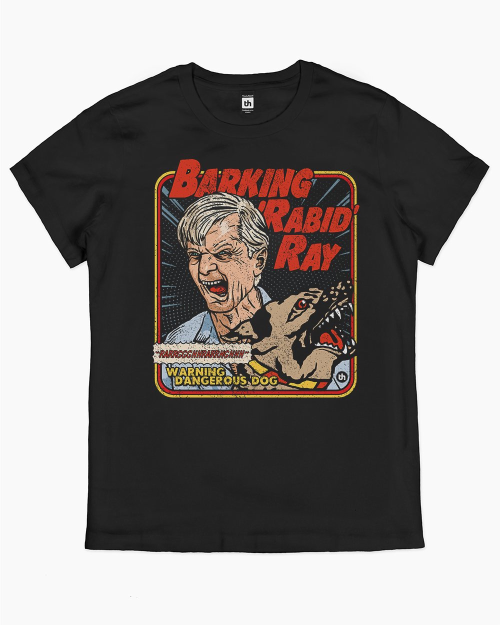 Barking Rabid Ray T-Shirt Australia Online #colour_black