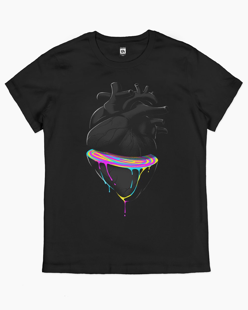 Bleeding Heart T-Shirt Australia Online #colour_black