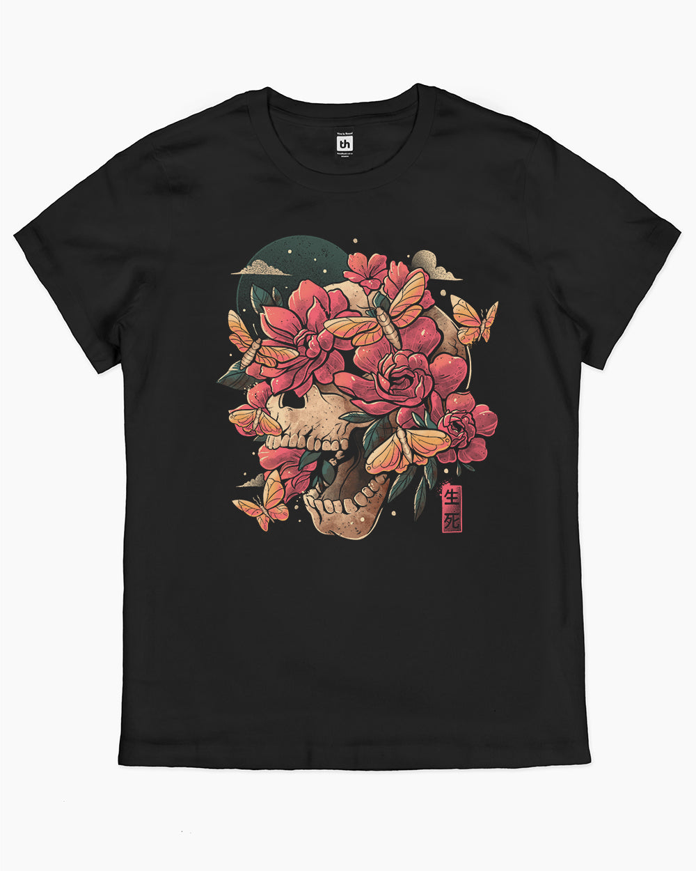 Blossom in Grave T-Shirt Australia Online #colour_black