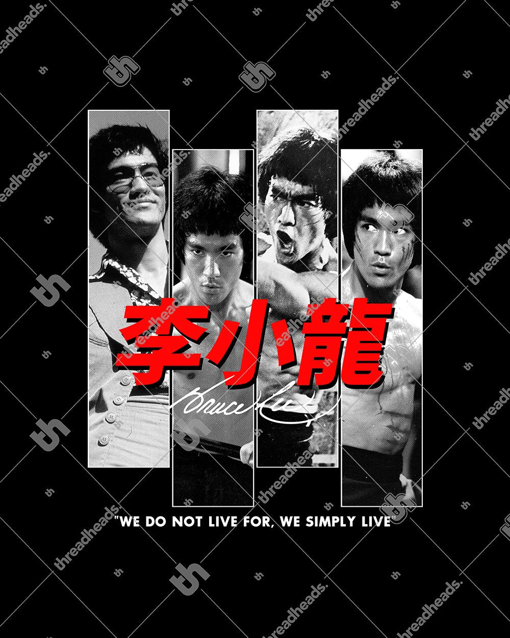 Bruce Lee Scenes T-Shirt Australia Online #colour_black