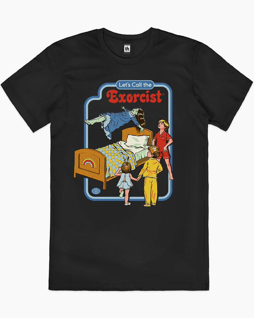 Let's Call the Exorcist T-Shirt Australia Online #colour_black
