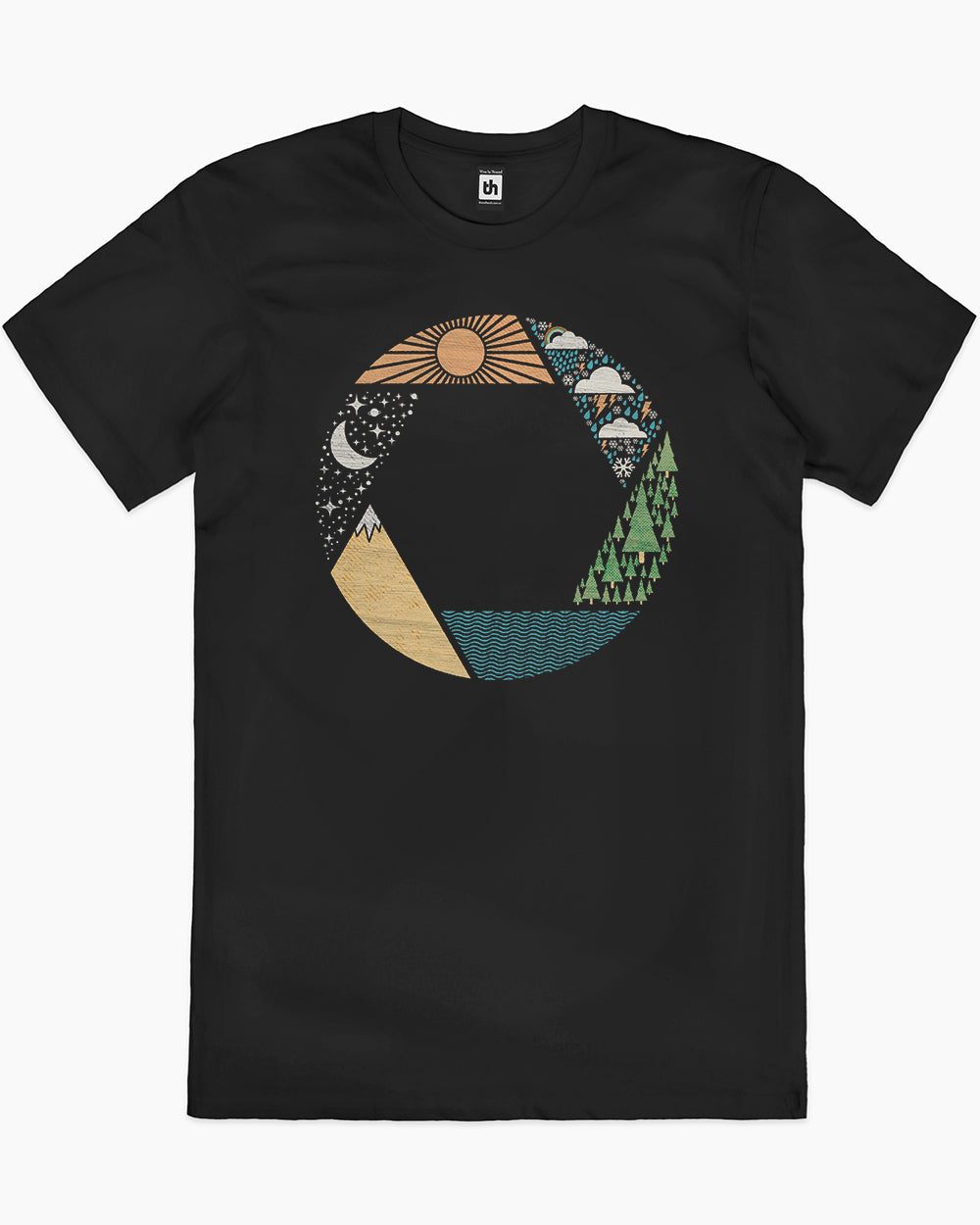 Capture Nature T-Shirt Australia Online #colour_black