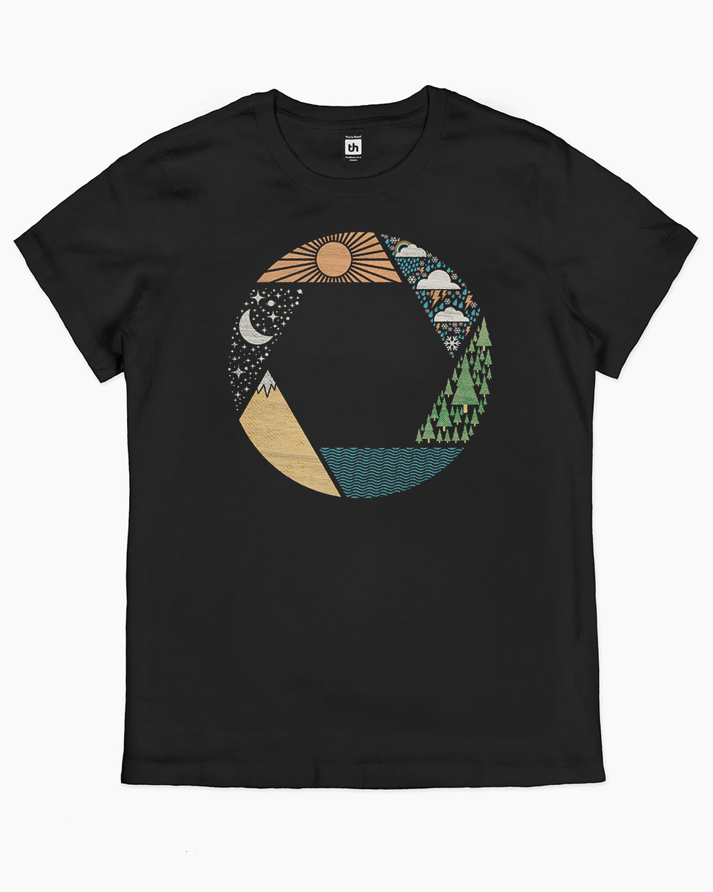 Capture Nature T-Shirt Australia Online #colour_black