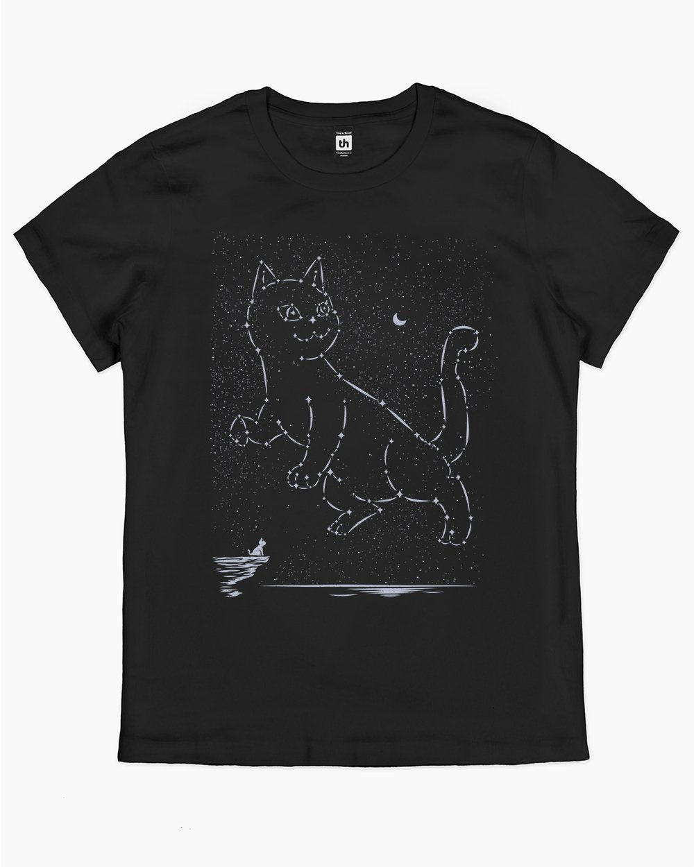 Cat Constellation T-Shirt Australia Online #colour_black