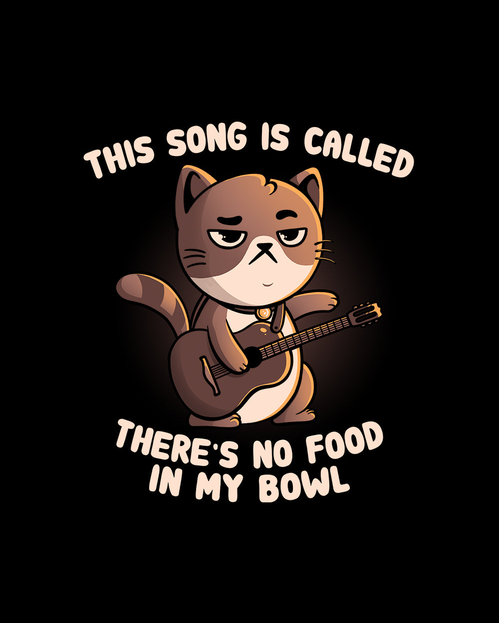 Cat Song T-Shirt Australia Online #colour_black