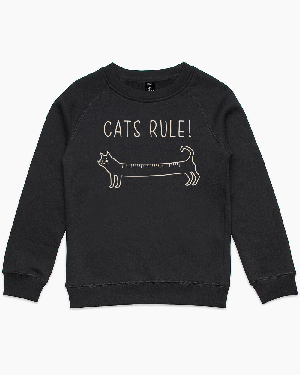 Cats Rule Kids Sweater Australia Online #colour_black