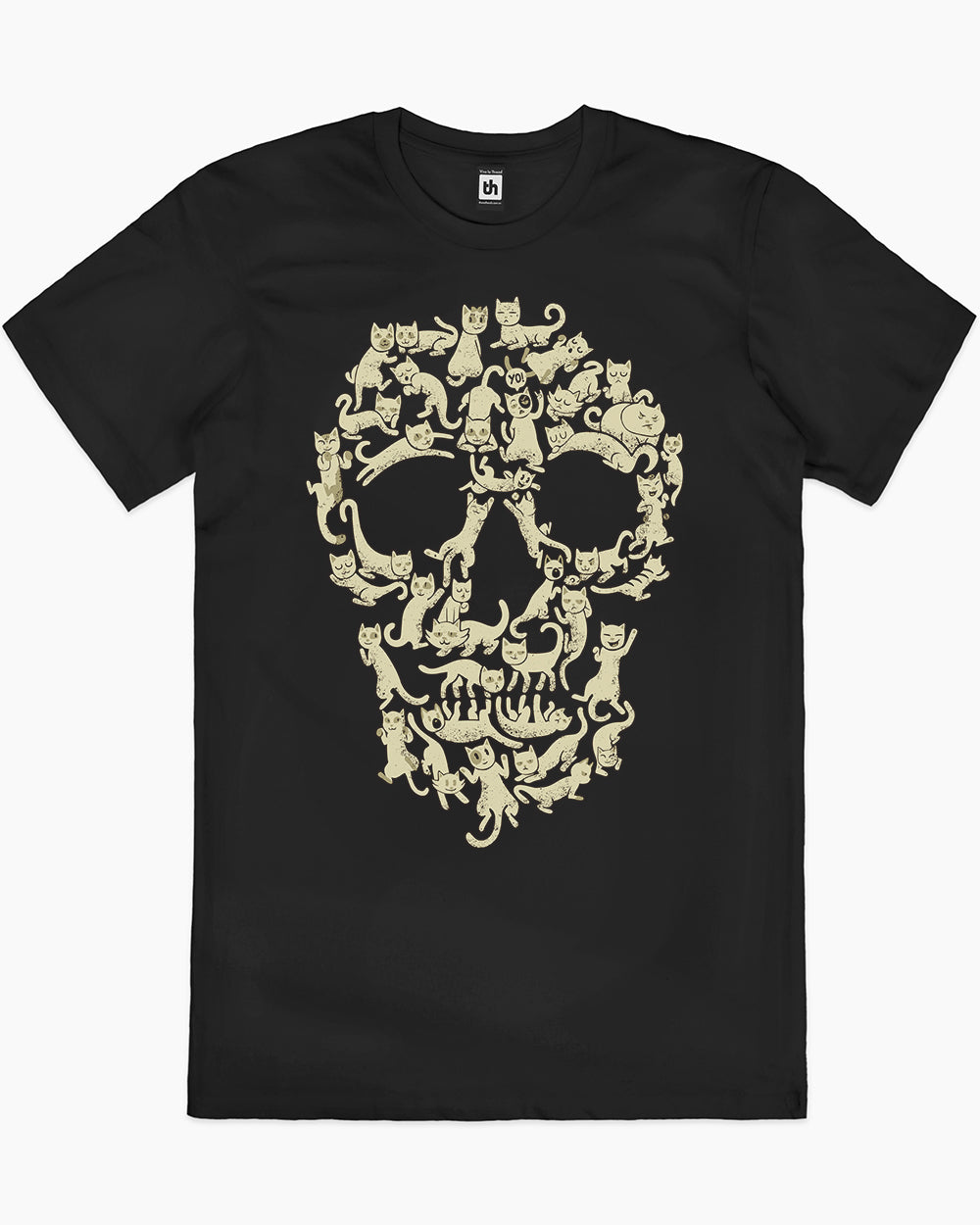 Catskull T-Shirt Australia Online #colour_black
