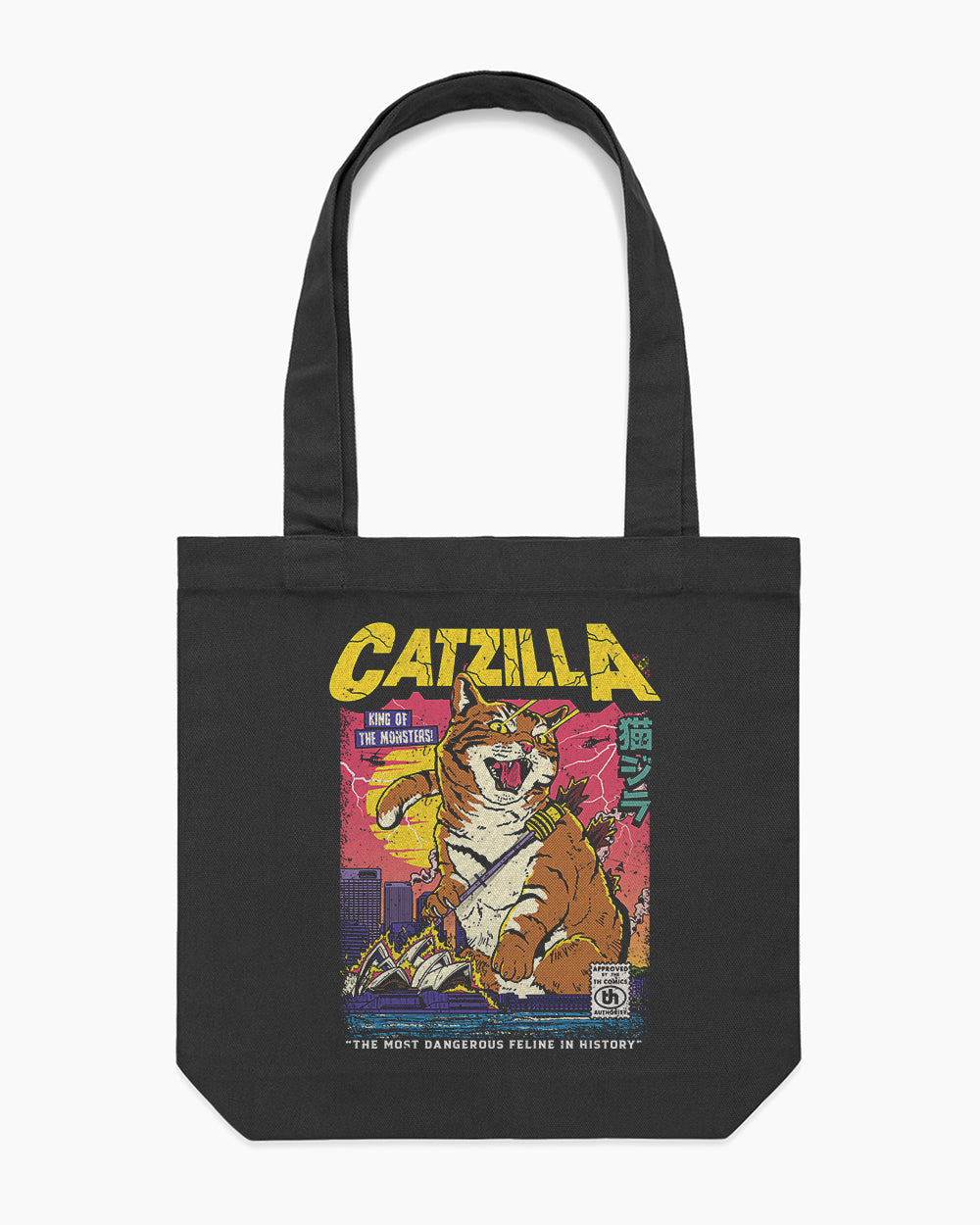 Catzilla Retro Titan Tote Bag Australia Online #colour_