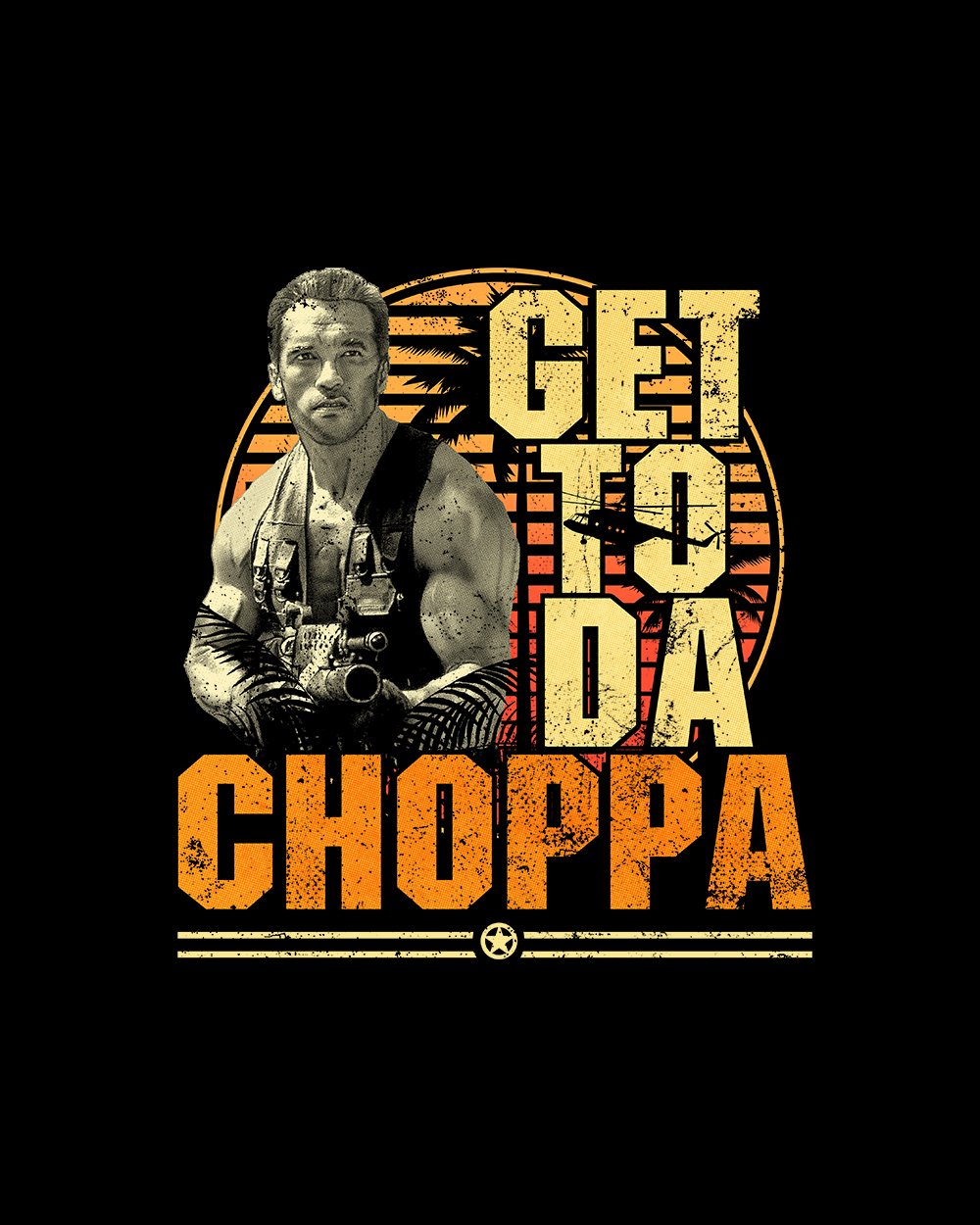 Get to Da Choppa Tank Australia Online #colour_black