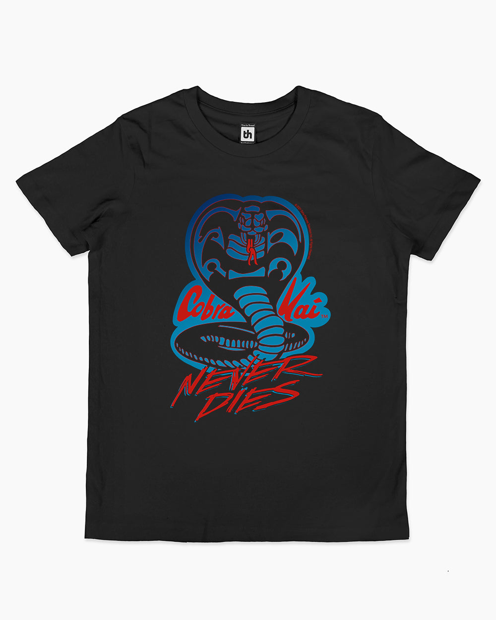 Cobra Kai Never Dies Kids T-Shirt Australia Online #colour_black