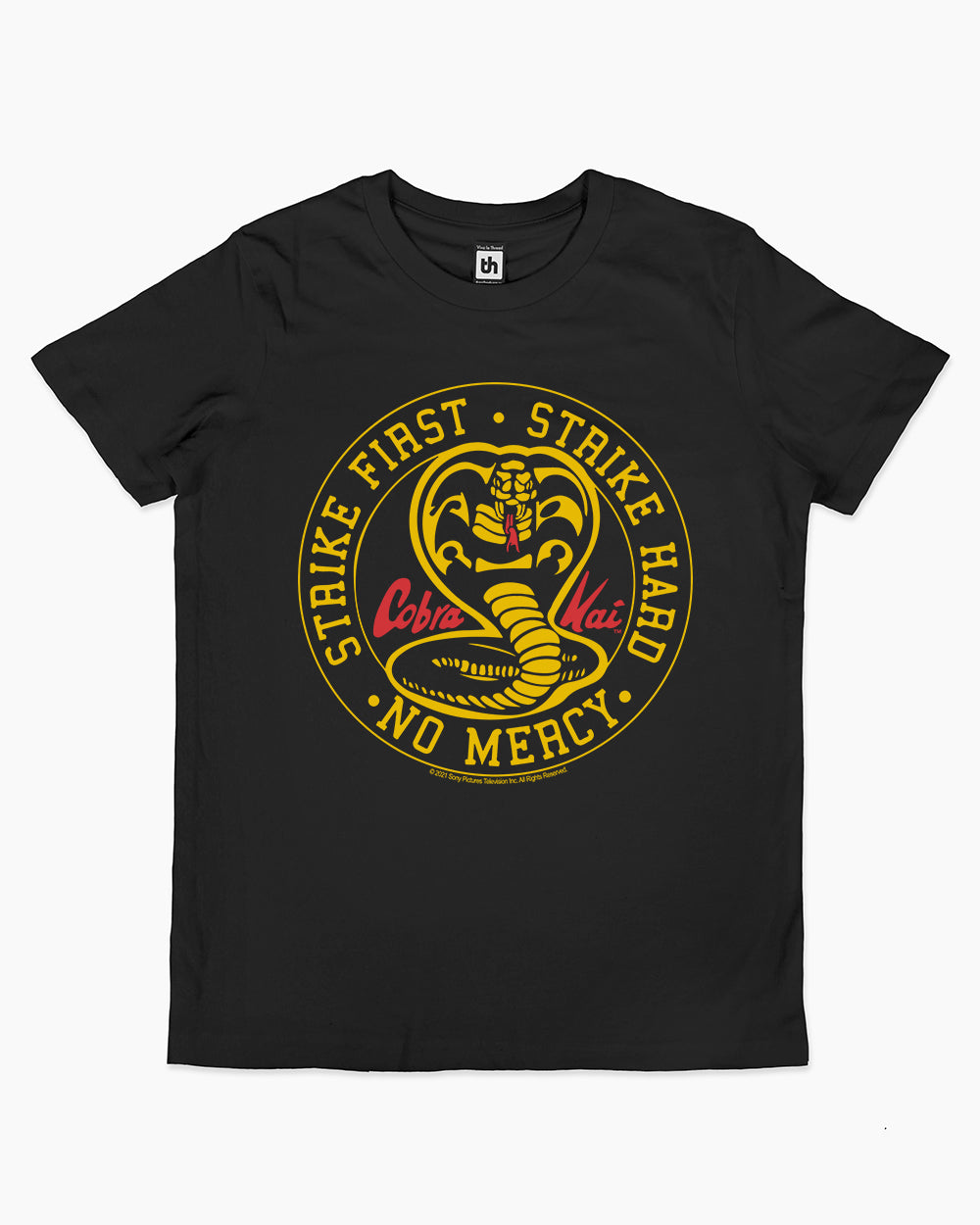 Cobra Kai No Mercy Icon Kids T-Shirt Australia Online #colour_black