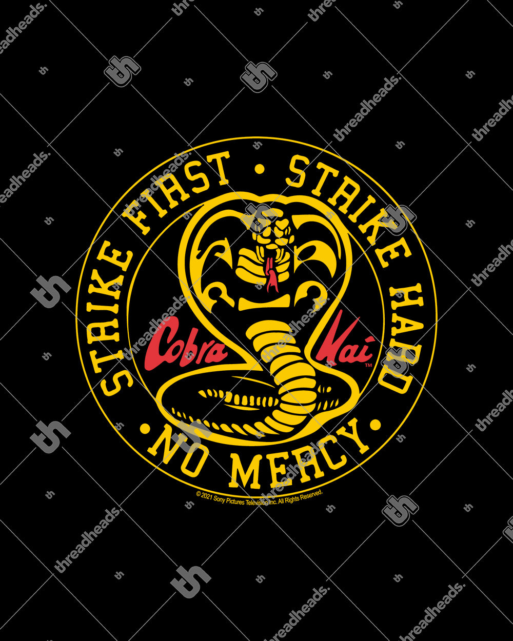 Cobra Kai Vintage Logo Men's T-Shirt - Yellow - XL - Yellow