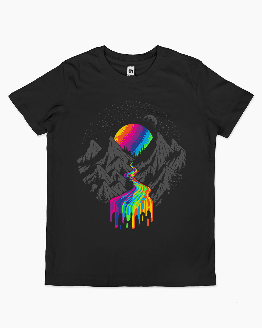 Cosmic River Kids T-Shirt Australia Online #colour_black