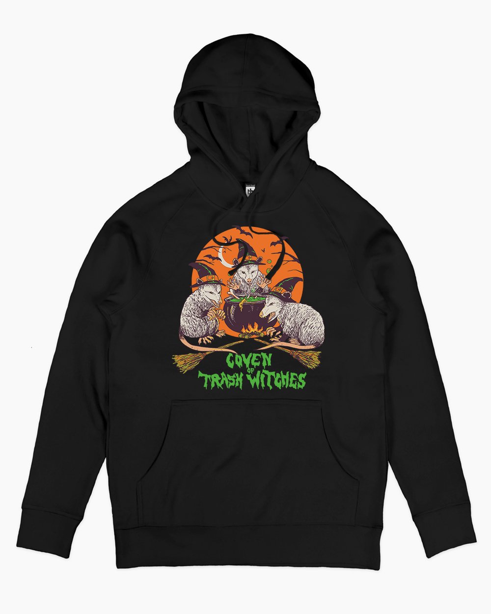 Coven of Trash Witches Hoodie Australia Online #colour_black
