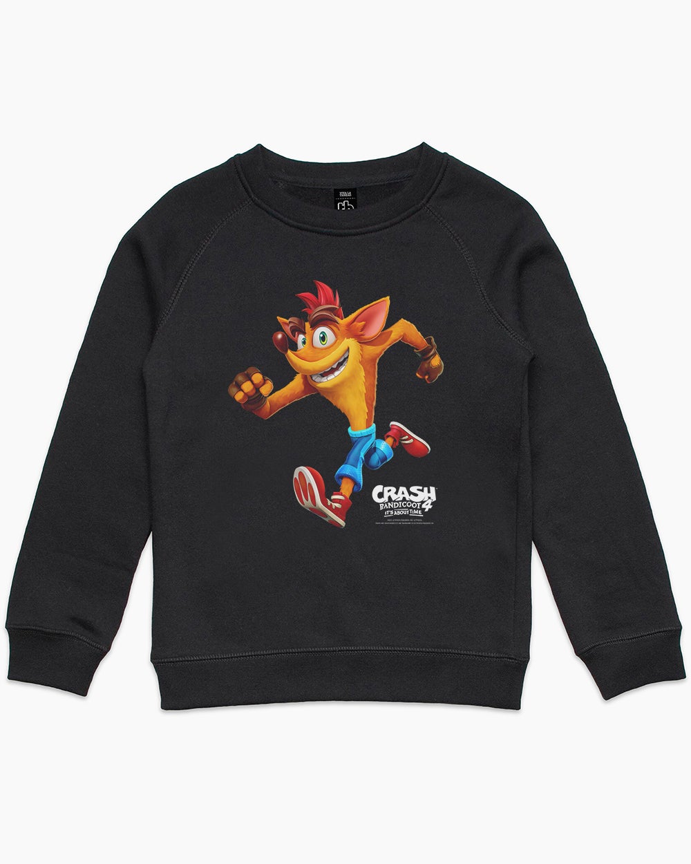 Crash It's About Time Kids Sweater Australia Online #colour_black