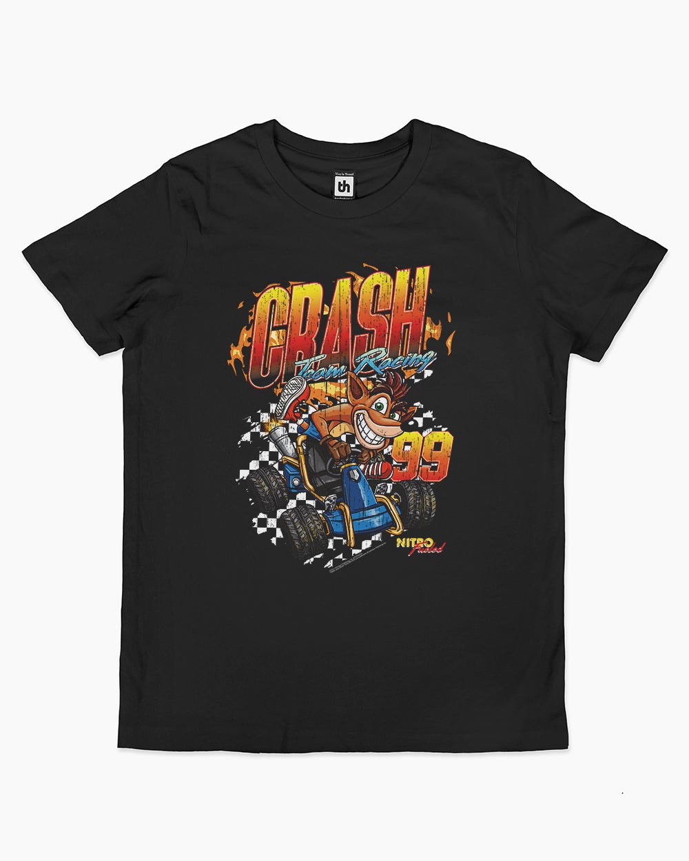 Crash Racing Kids T-Shirt Australia Online #colour_black