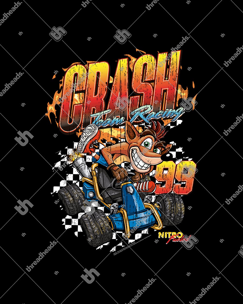 Crash Racing Kids T-Shirt Australia Online #colour_black