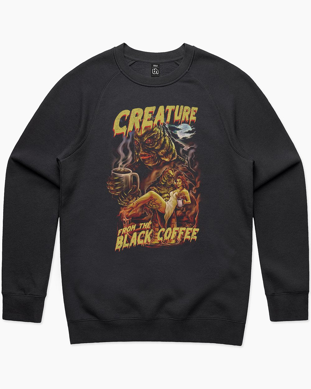 Creature from the Black Coffee Sweater Australia Online #colour_black