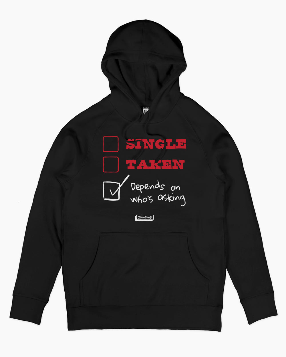 Depends on Who's Asking Hoodie Australia Online #colour_black