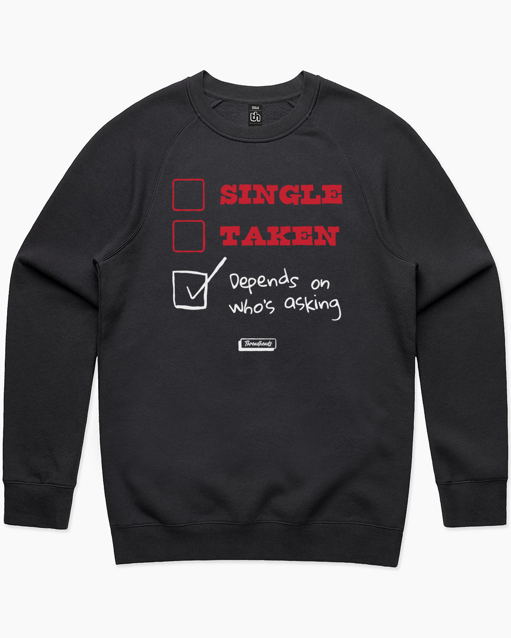 Depends on Who's Asking Sweater Australia Online #colour_black