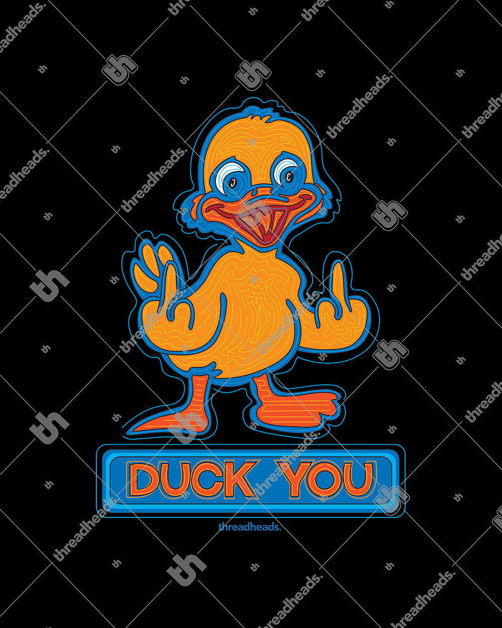 Duck You T-Shirt Australia Online #colour_black