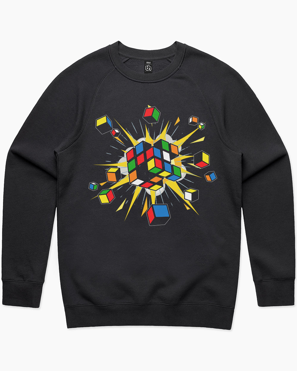 Exploding Cube Sweater Australia Online #colour_black