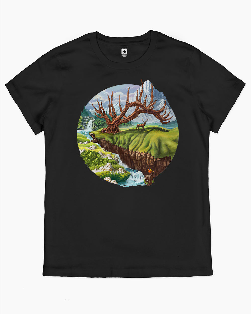 Father Deer T-Shirt Australia Online #colour_black