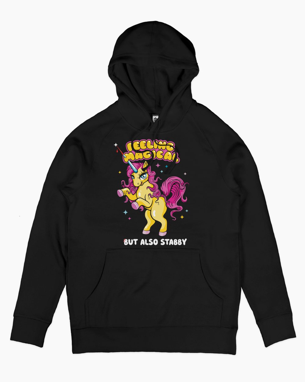Feeling Magical but also Stabby Hoodie Australia Online #colour_black